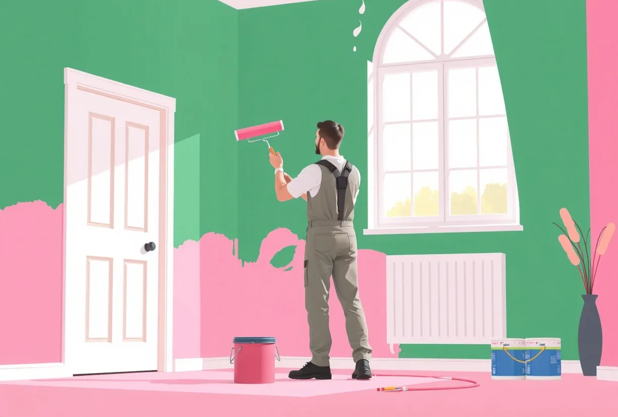 Peintre Aubière 63170 en intervention sur un chantier